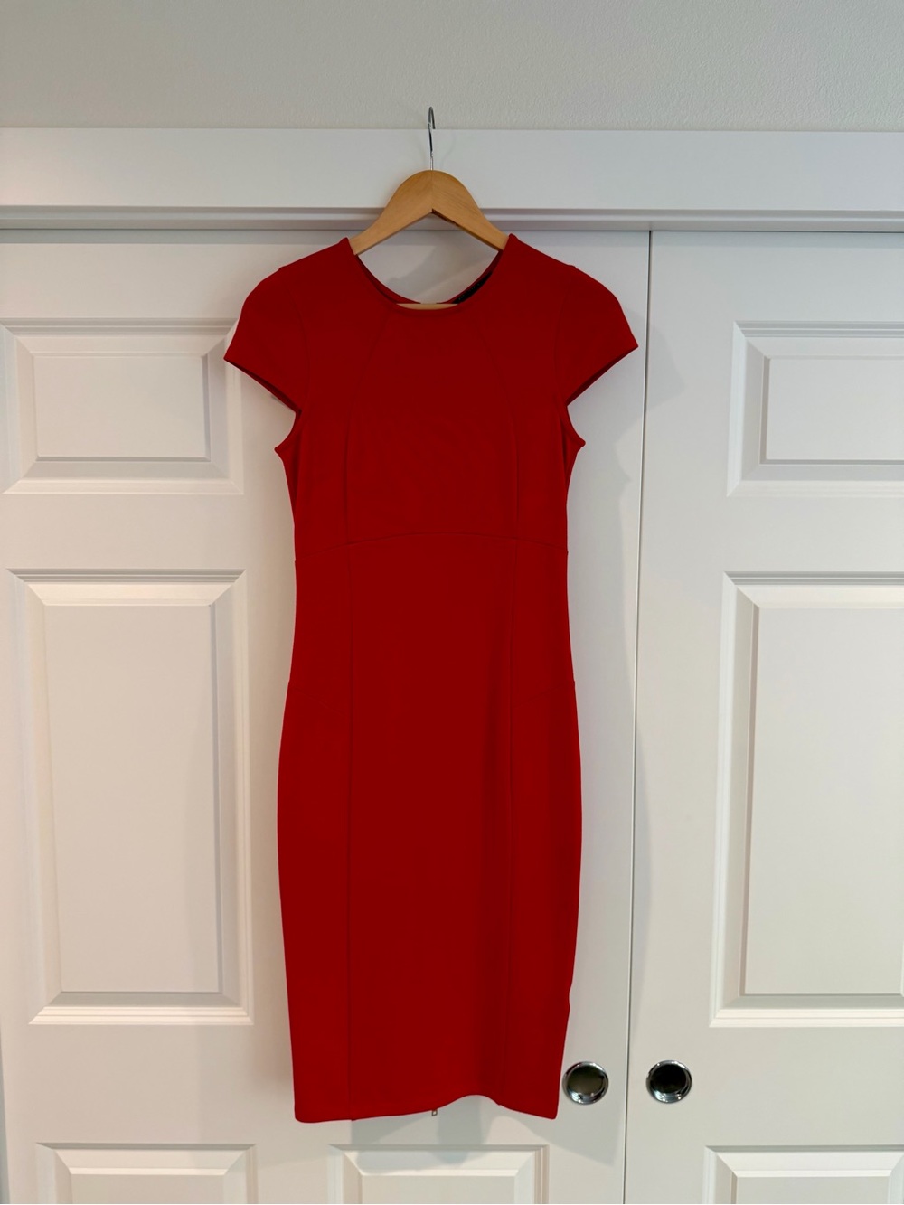 Felicity & Coco Red Midi Sheath Dress